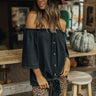 Telluride Retreat Off Shoulder Top In Black Image - 1