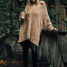 Mocha Moment Chenille Tunic Sweater In Iced Latte Image - 1