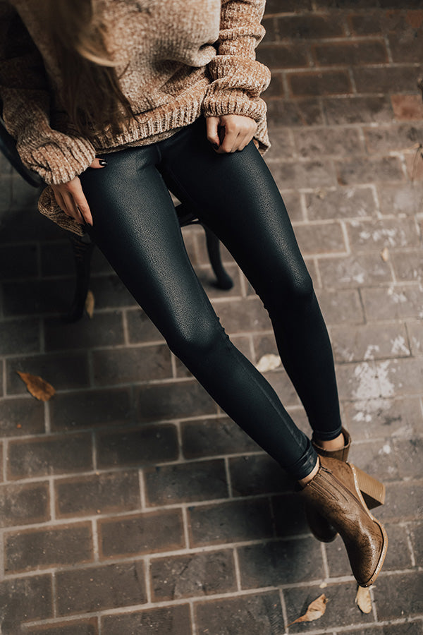 The Rhiannon Faux Leather High Waist Legging Image - 1
