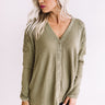 Peace, Love, And Lattes Crochet Top In Sage Image - 1