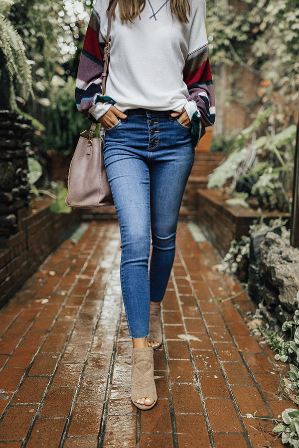 The Maddie High Rise Ankle Skinny