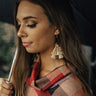 Make My Day Tassel Earrings in Iced Latte Image - 1