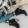The Parton Faux Suede Bootie In Black Image - 1