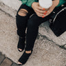 The Jude Peep Toe Bootie In Black Image - 1