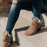 The Jude Peep Toe Bootie In Taupe Image - 1