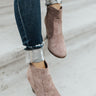 The Parton Faux Suede Bootie In Taupe Image - 1