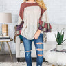 Let's Jet Set Shift Top In Iced Latte Image - 1