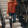 Meet Me At The Lodge Sweater In Rust Image - 1