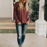 The First Frost Sweatshirt in Aurora Red Image - 1