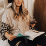 Latte Run Shift Top in Leopard Curves Image - 1