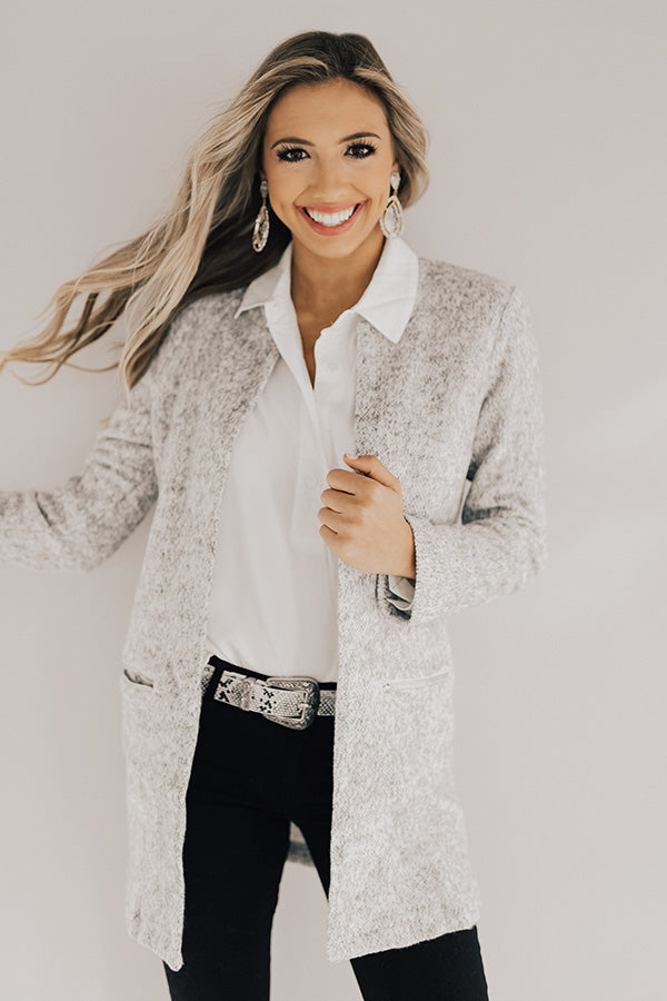 Snuggled In The City Lightweight Jacket in Grey Image - 1