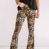Pop Some Bubbly Leopard Flare Pants Image - 1
