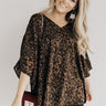 At The After Party Leopard Tunic in Brown Image - 1