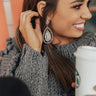 Luxe Times Earrings In Grey Image - 1