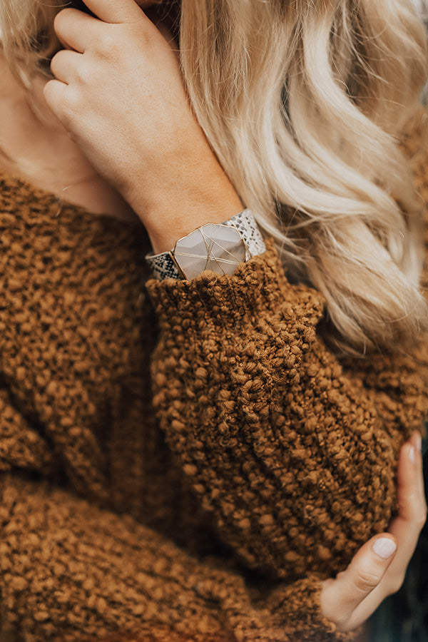 Shopping In The City Snake Print Magnetic Bracelet Image - 1