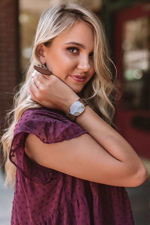 Shopping In The City Leopard Magnetic Bracelet