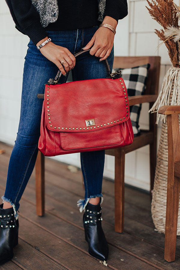 The James Tote In Red
