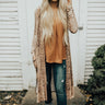 This Calls For Champagne Snake Print Cardigan in Brown Image - 1