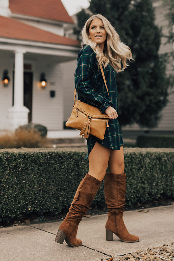 Forever Favorite Plaid Dress In Green Image - 1