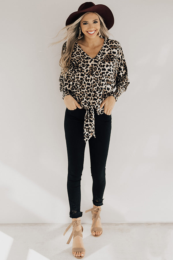 Date Night Darling Leopard Top Image - 4