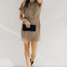 May I Have This Dance Dress In Taupe Image - 1
