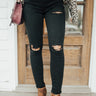 The Faye Mid Rise Distressed Skinny Image - 1