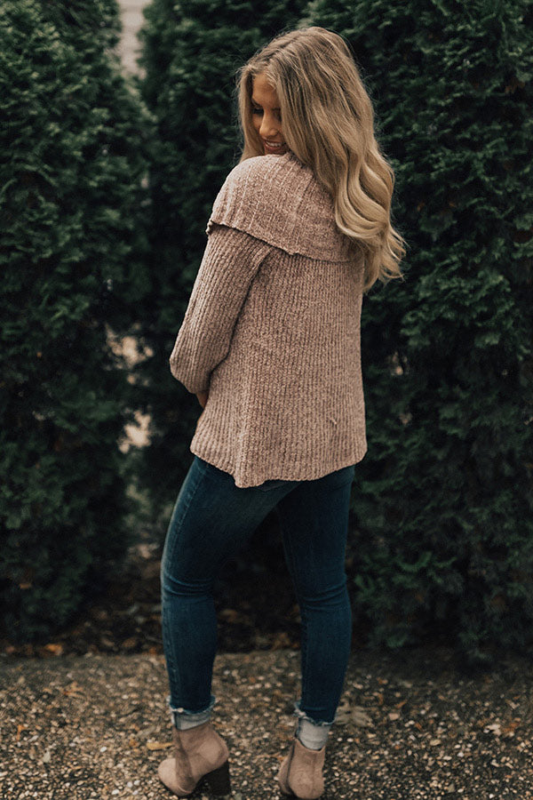 Snow Valley Snuggles Chenille Sweater in Dusty Purple Image - 5