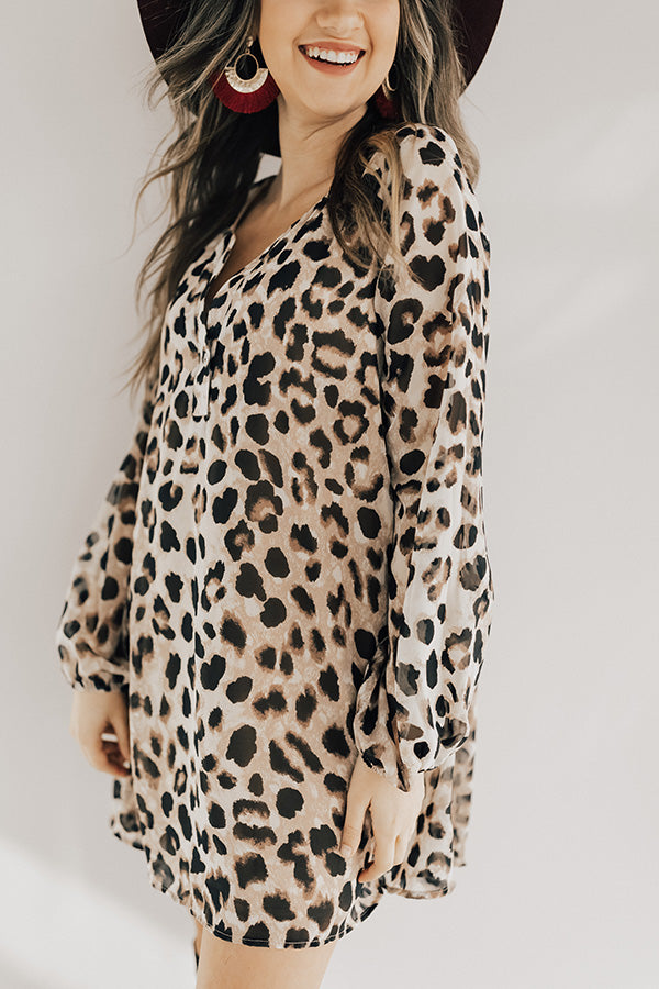 Let's Celebrate Leopard Tunic Dress Image - 2