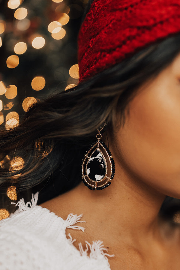 Vip Party Earrings In Black Image - 2