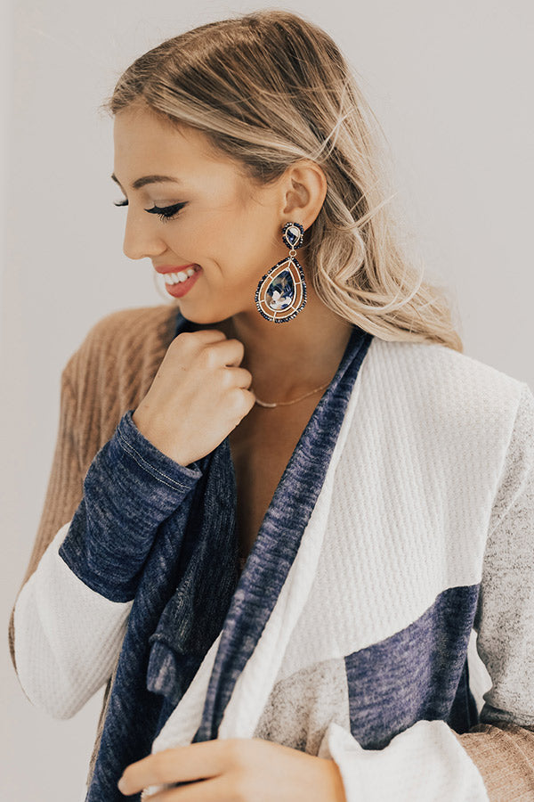 Vip Party Earrings In Sapphire