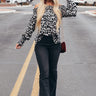 Girls Night Out Leopard Top in Grey Image - 1