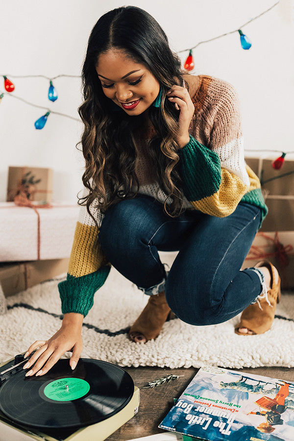 Always On Mountain Time Stripe Knit Sweater Image - 2