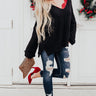 Ski Party Shift Sweater In Black Image - 1