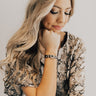 Low Key Obsessed Snake Print Bracelet In Black Image - 1
