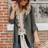 Touring Rome Lightweight Blazer In Olive Image - 1