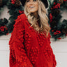 Falling In Love Hand-Knit Sweater In Red Image - 1