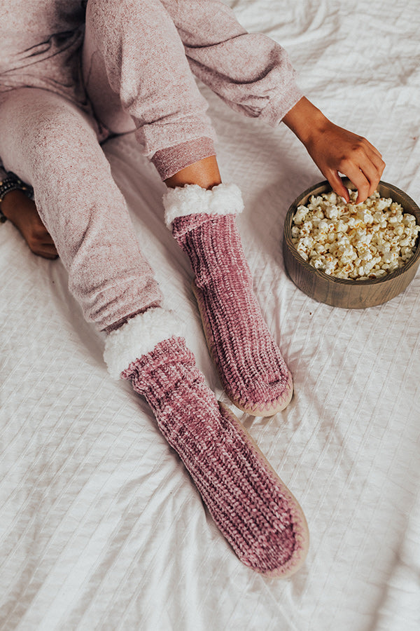 Snow Day Snuggle Chenille Slippers