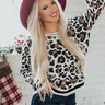 Pretty On Park Ave Leopard Shift Sweater Image - 1