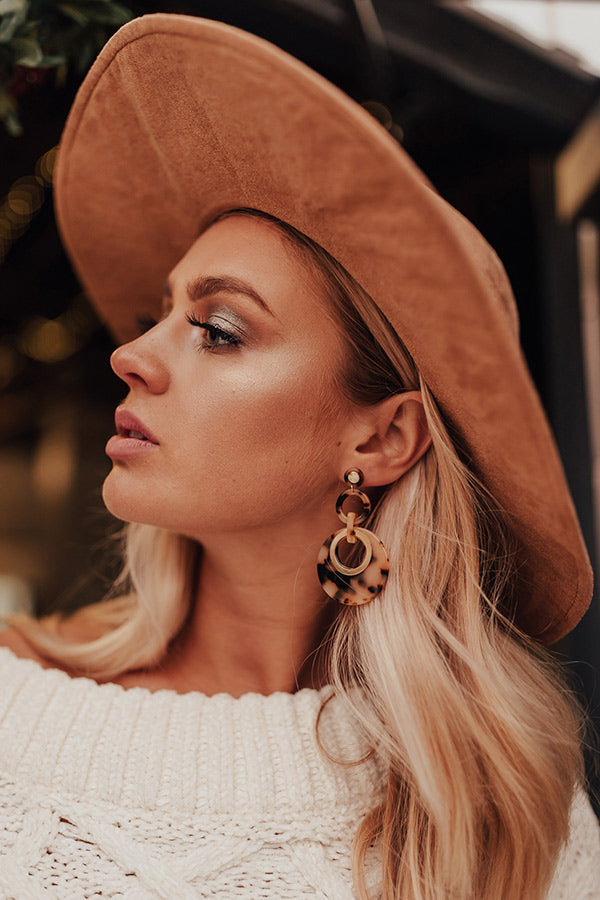 Waiting On The Weekend Tortoiseshell Earrings Image - 1