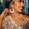 Queen Of Chic Earrings In Cream Image - 1