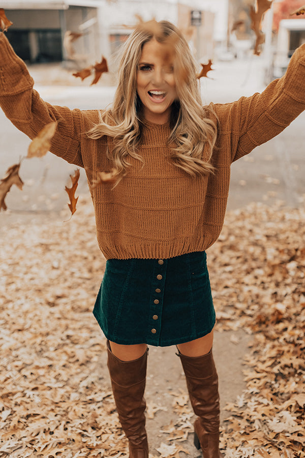 Sips And Snuggles Hoodie in Copper