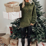 Softest Of Them All Chenille Sweater In Martini Olive Image - 1