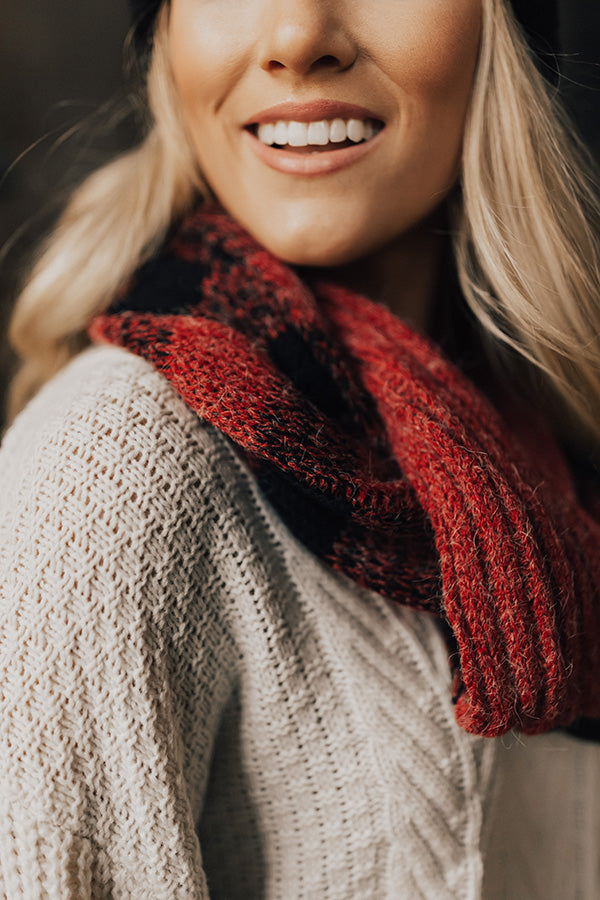 Broadway Bliss Infinity Buffalo Check Scarf Image - 1