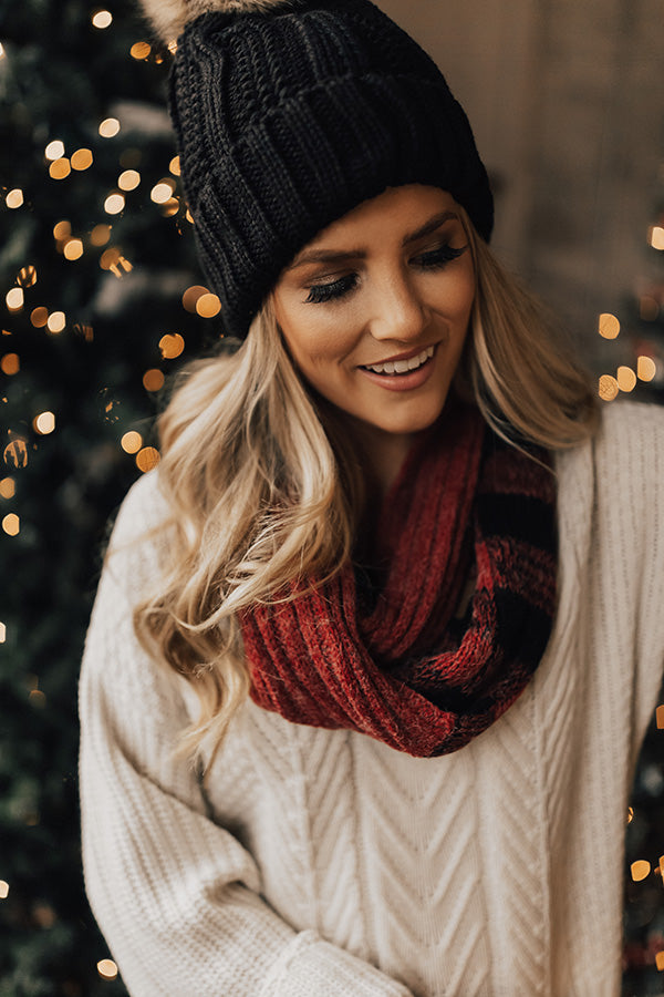 Broadway Bliss Infinity Buffalo Check Scarf Image - 3