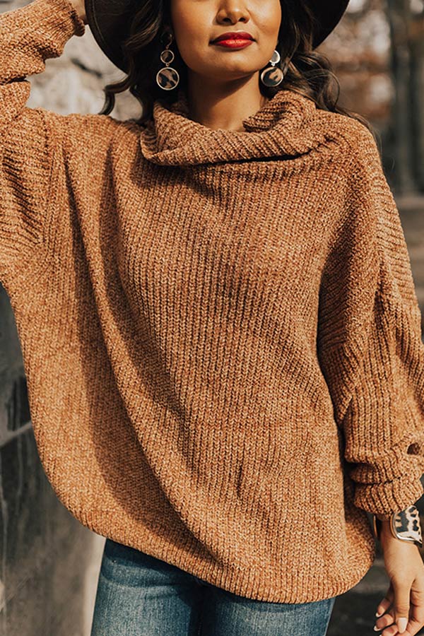 Softest Of Them All Chenille Sweater In Copper Image - 1