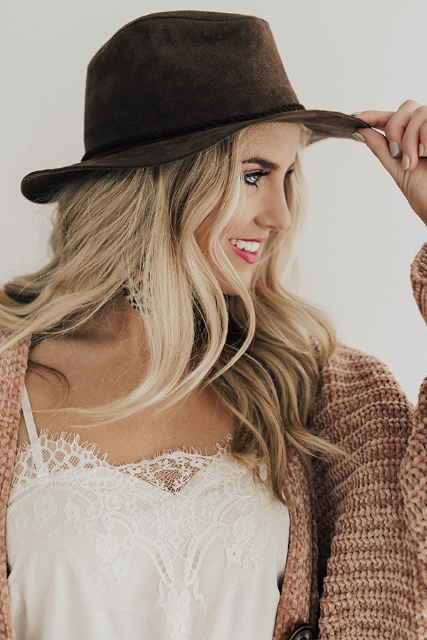 Classic Love Story Hat In Chestnut