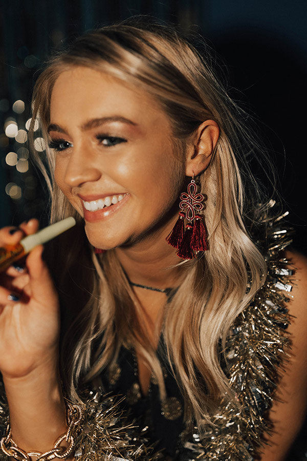 Let's Get Glam Tassel Earrings Image - 1