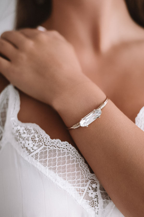 One Wish Semi Precious Bracelet In Clear