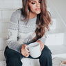 Reindeer Games Shift Sweater in Grey Image - 1