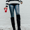 The Aiden Over The Knee Boot In Black Image - 1